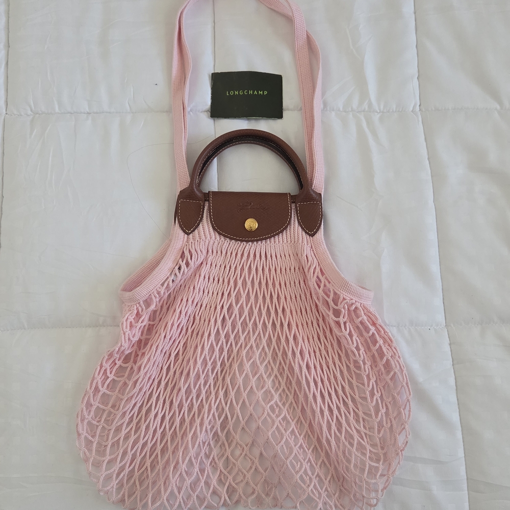 Longchamp L Le Pliage Filet Mesh Bag - Pink